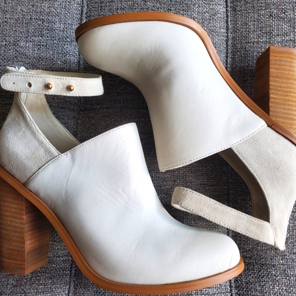 Aldo Servana Leather Suede Heels